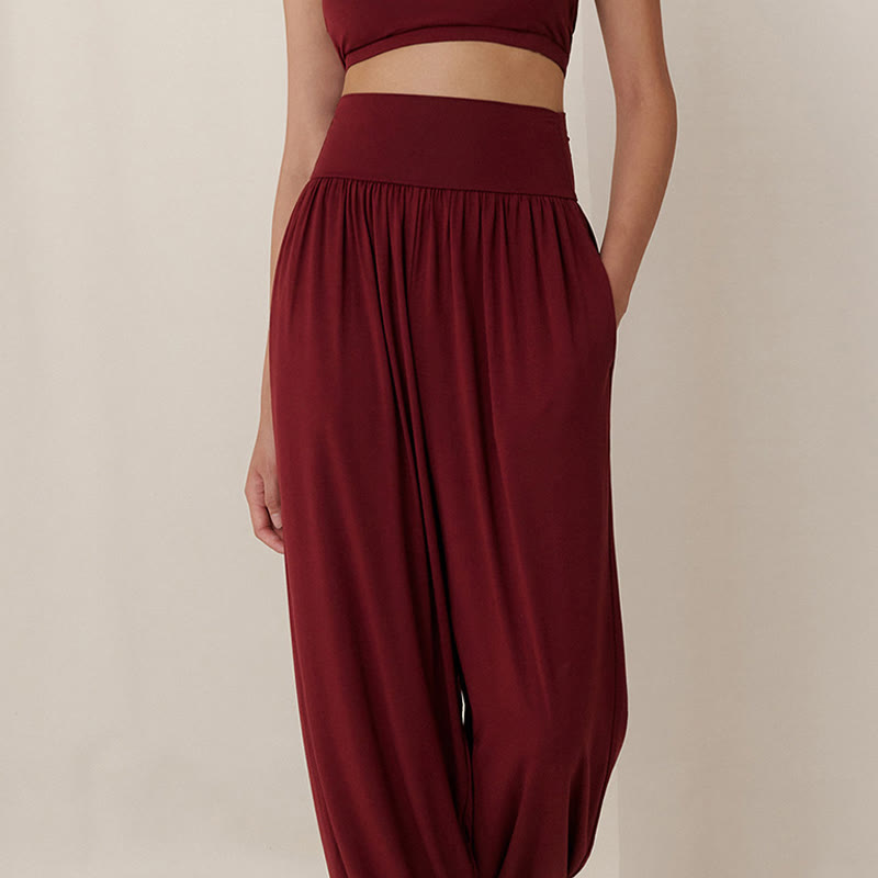 Olivenorma Plain Color Airflow Bloomers  Women's Yoga Pants with Pockets - image 12