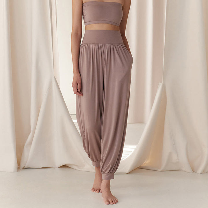 Olivenorma Plain Color Airflow Bloomers  Women's Yoga Pants with Pockets - image 1