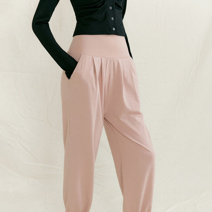 Olivenorma Plain Color Nylon Straight Bloomers Women's Yoga Pants with Pockets - image 7