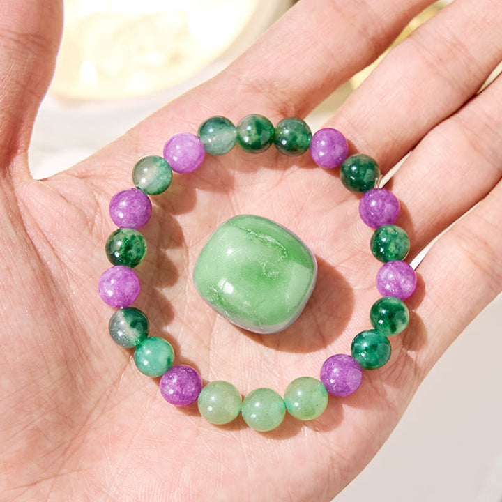 Olivenorma "Minty Grape" Moss Agate Lucky Bracelet - image 2