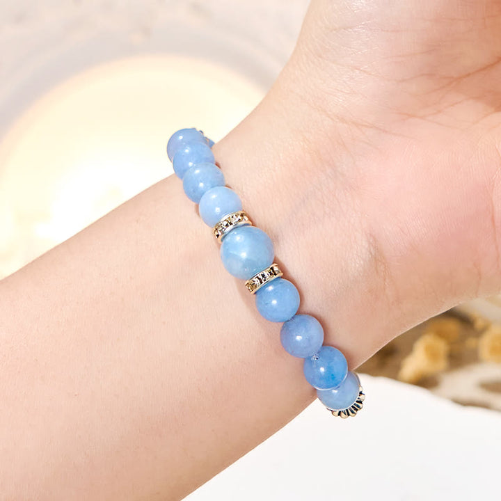 Olivenorma "Tide & Bloom" Aquamarine & Lepidolite Calm Bracelet - image 1