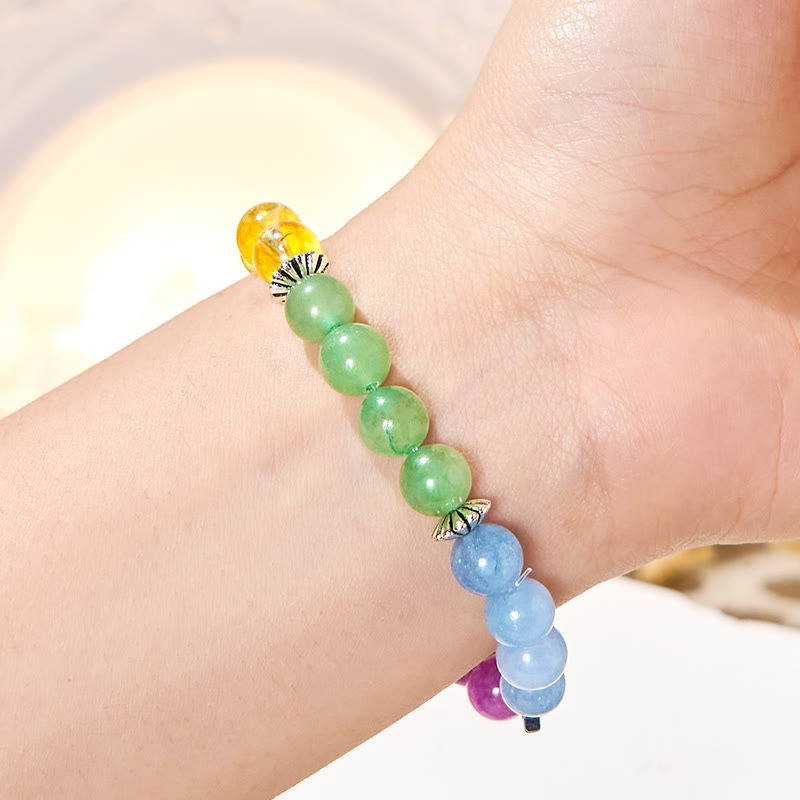 Olivenorma "Stellar Hues" Gemstone Healing Bracelet - image 3