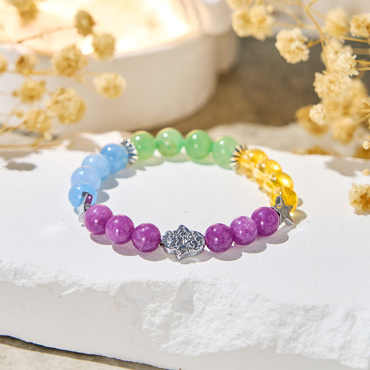 Olivenorma "Stellar Hues" Gemstone Healing Bracelet - Natural Stone - image 0