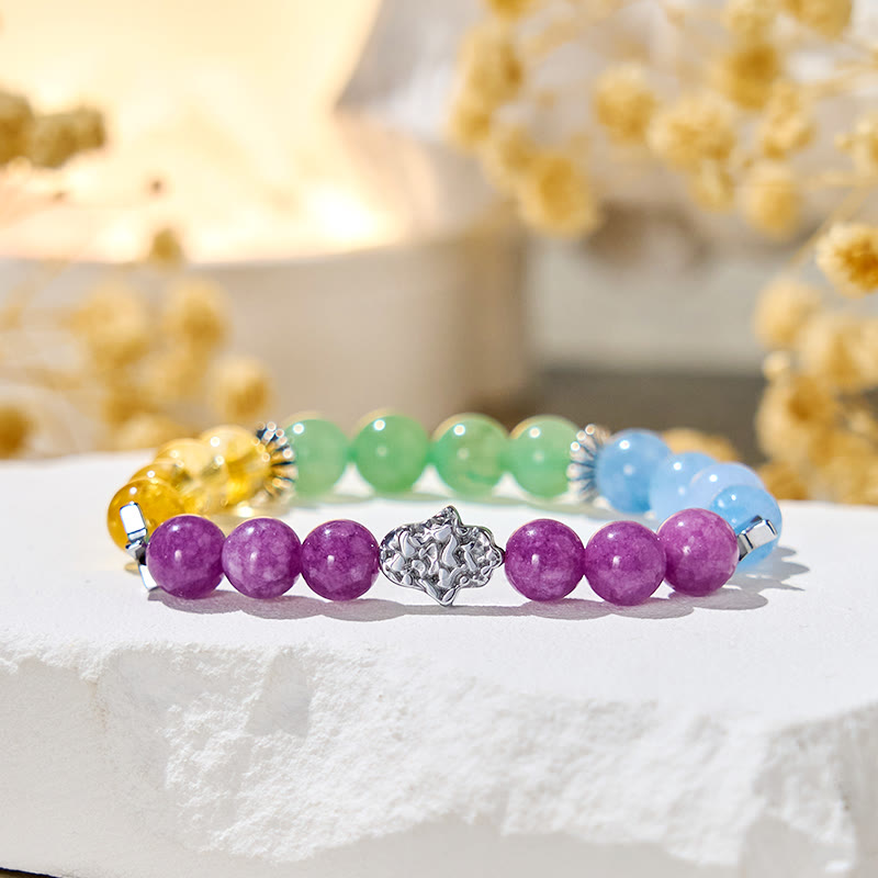 Olivenorma "Stellar Hues" Gemstone Healing Bracelet - image 5