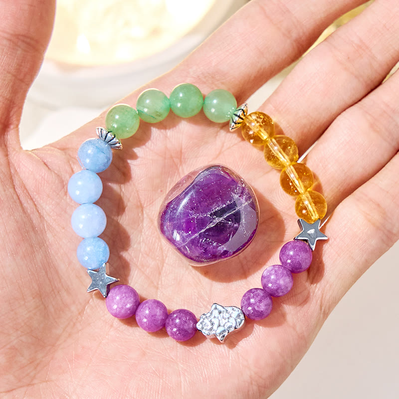 Olivenorma "Stellar Hues" Gemstone Healing Bracelet - image 1