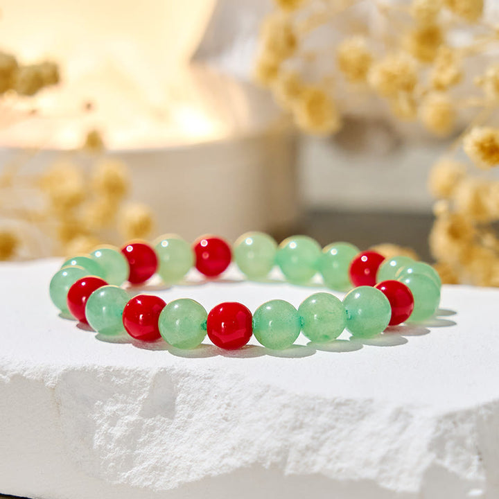Olivenorma "​​Serene Pulse" ​​​​Red Coral​​ Vitality Bracelet - Natural Stone - image 0