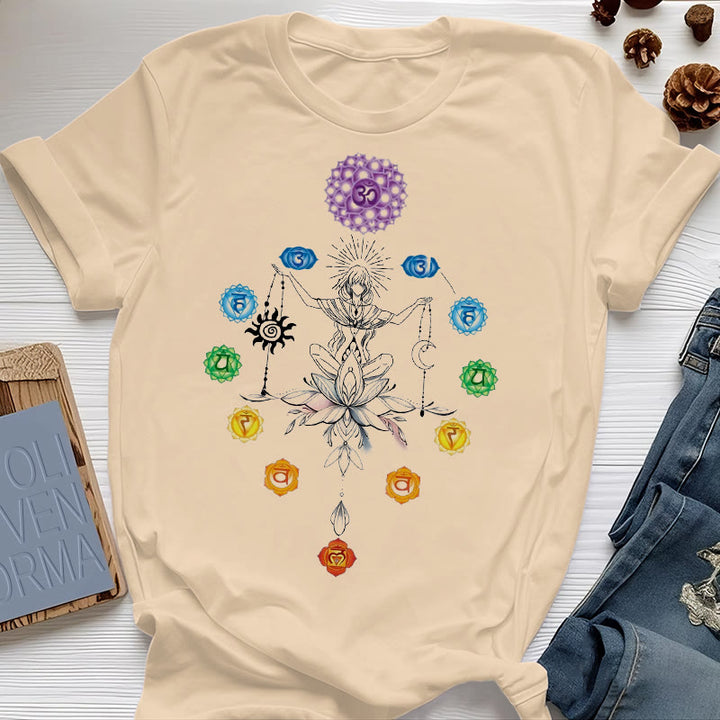 Olivenorma Rooted Chakra Energy T-shirt - Yellow - 2XL - image 0