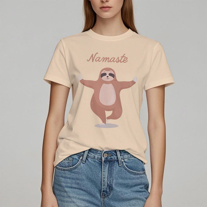 Olivenorma Yoga Sloth Quote Namaste T-Shirt - image 11