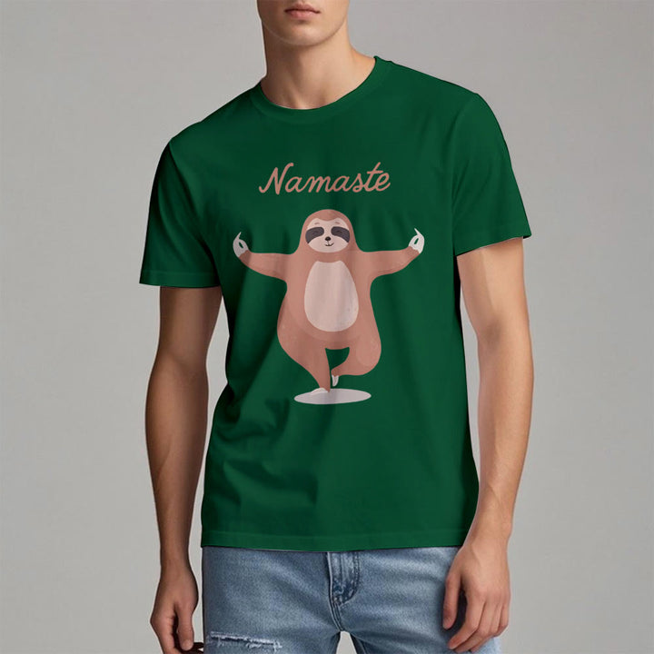 Olivenorma Yoga Sloth Quote Namaste T-Shirt - image 21