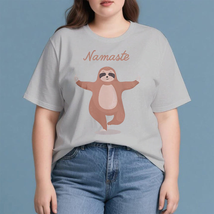 Olivenorma Yoga Sloth Quote Namaste T-Shirt - image 2