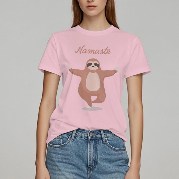 Olivenorma Yoga Sloth Quote Namaste T-Shirt - image 15