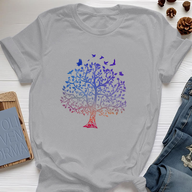 Olivenorma Logo "Tree Of Life" Printed T-shirt - Gray - 2XL - image 6