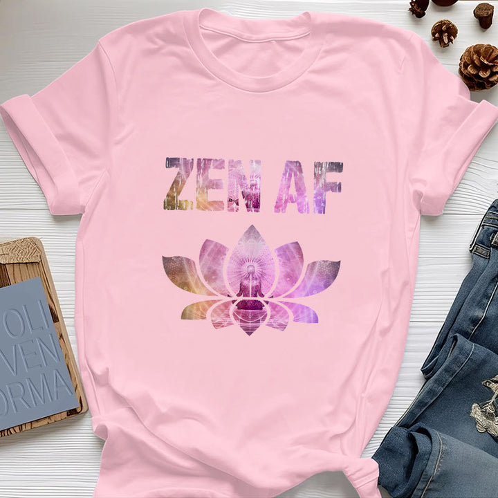 Olivenorma Zen AF Yoga Lotus T-Shirt - Pink - 2XL - image 16