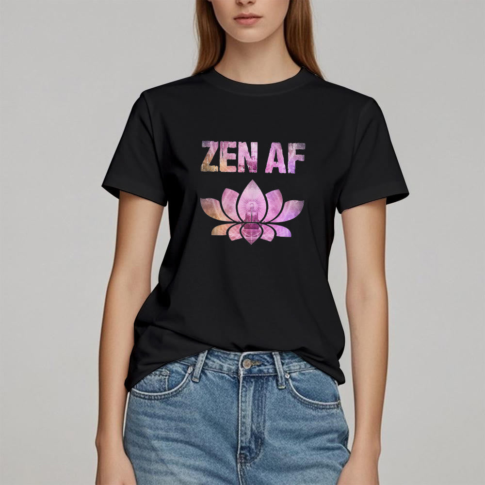 Olivenorma Zen AF Yoga Lotus T-Shirt - image 5