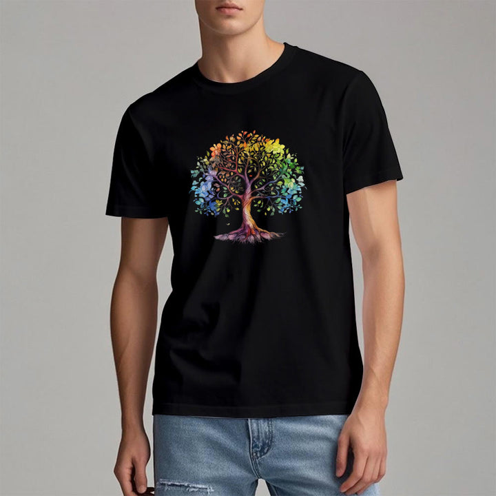 Olivenorma Chakra Colorful Tree of Life T-Shirt - image 7