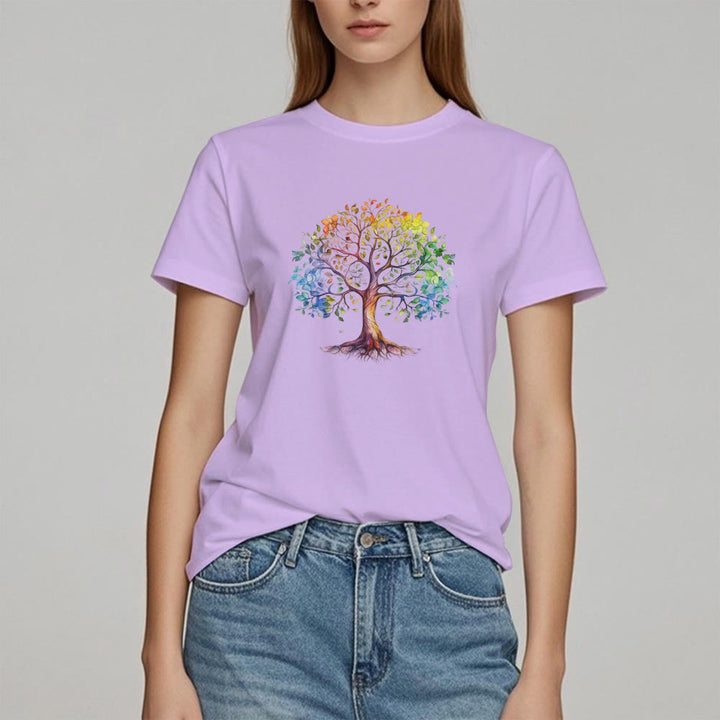 Olivenorma Chakra Colorful Tree of Life T-Shirt - image 15