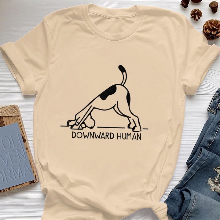 Olivenorma Dog Yoga Meditation Print T-Shirt - Yellow - 2XL - image 8