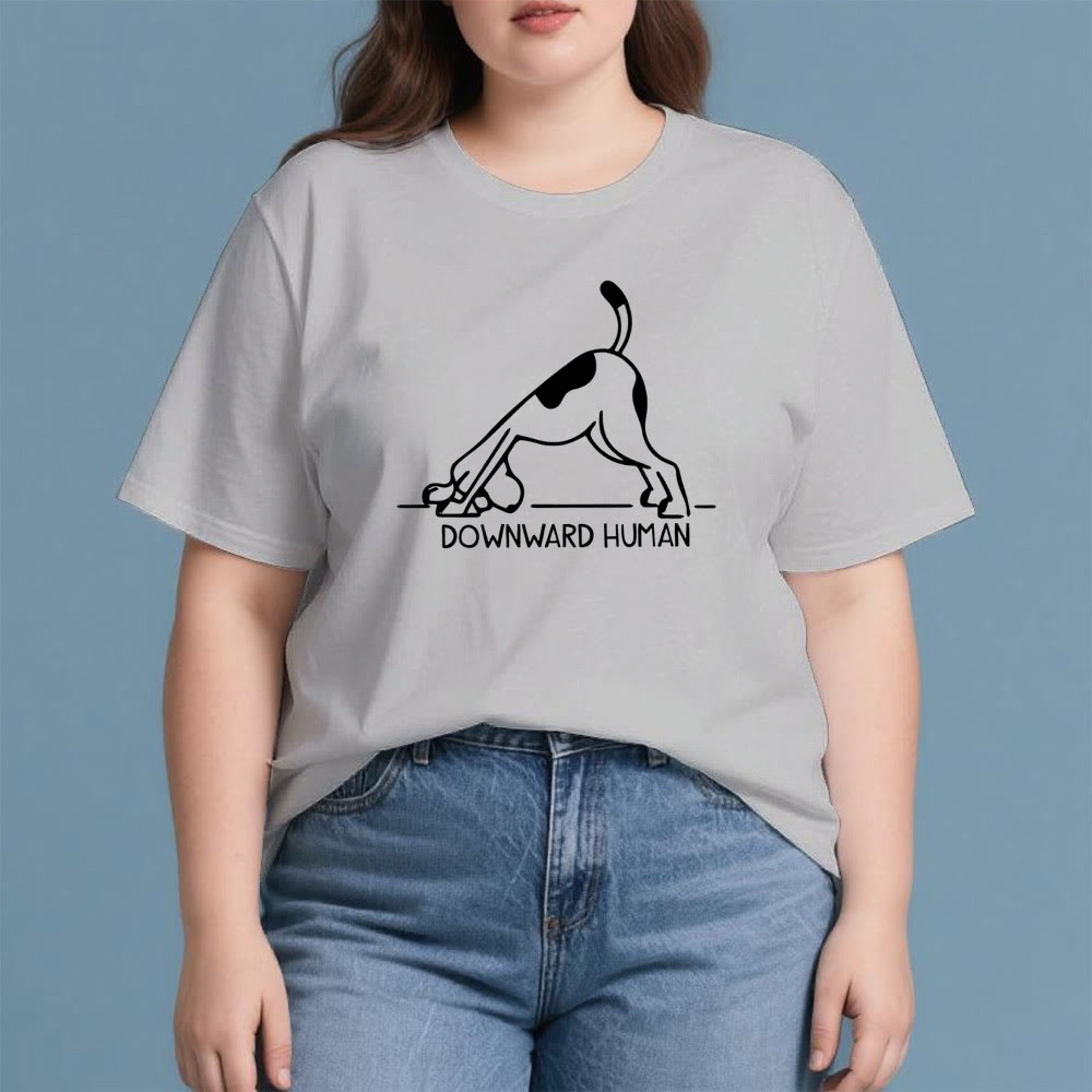 Olivenorma Dog Yoga Meditation Print T-Shirt - image 7