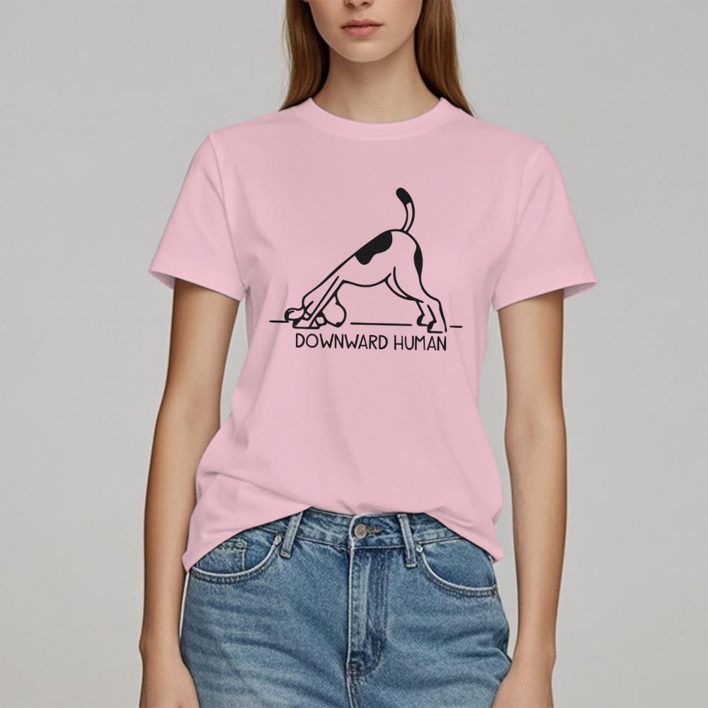 Olivenorma Dog Yoga Meditation Print T-Shirt - image 13