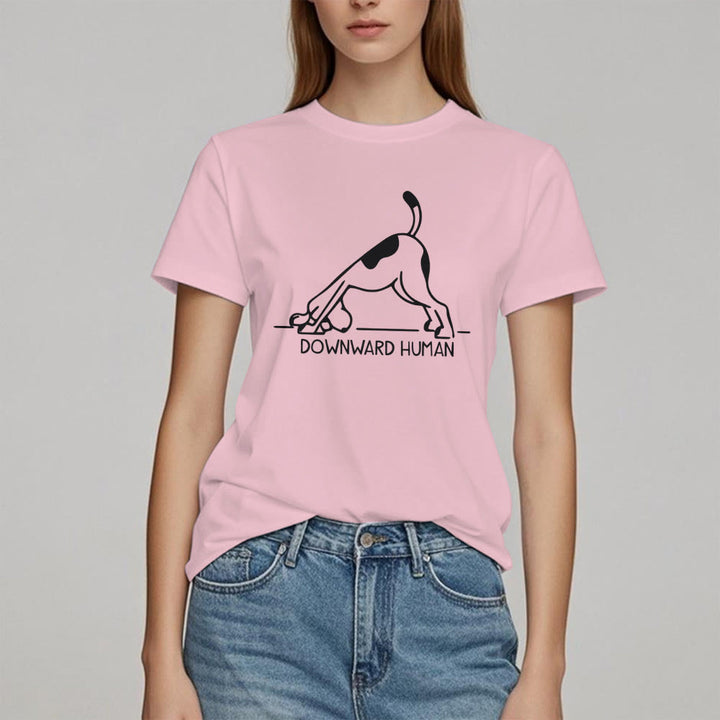 Olivenorma Dog Yoga Meditation Print T-Shirt - image 13