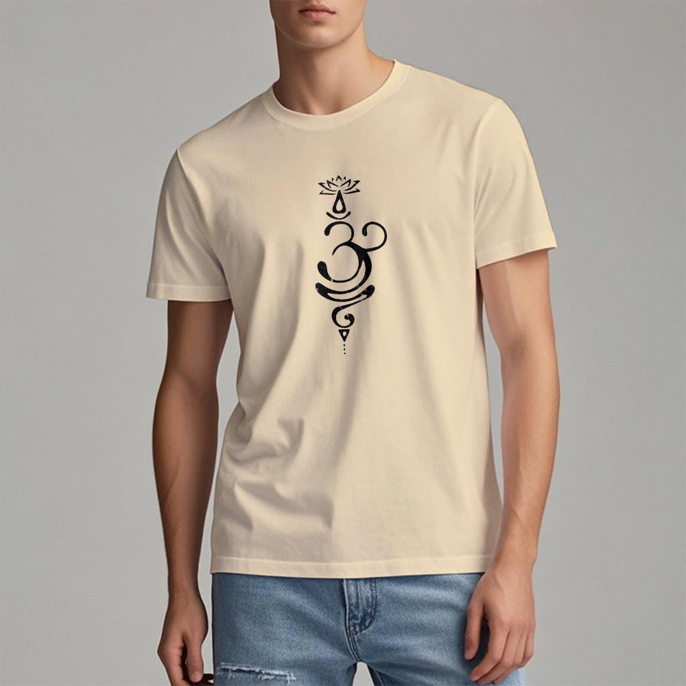 Olivenorma OM Lotus Chakra Symbol T-Shirt - image 2