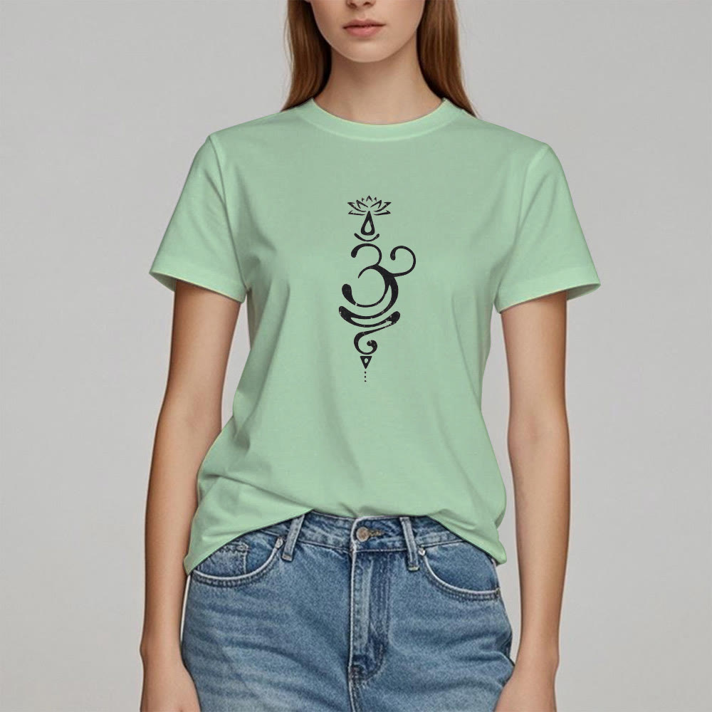 Olivenorma OM Lotus Chakra Symbol T-Shirt - image 17