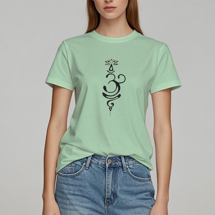 Olivenorma OM Lotus Chakra Symbol T-Shirt - image 17