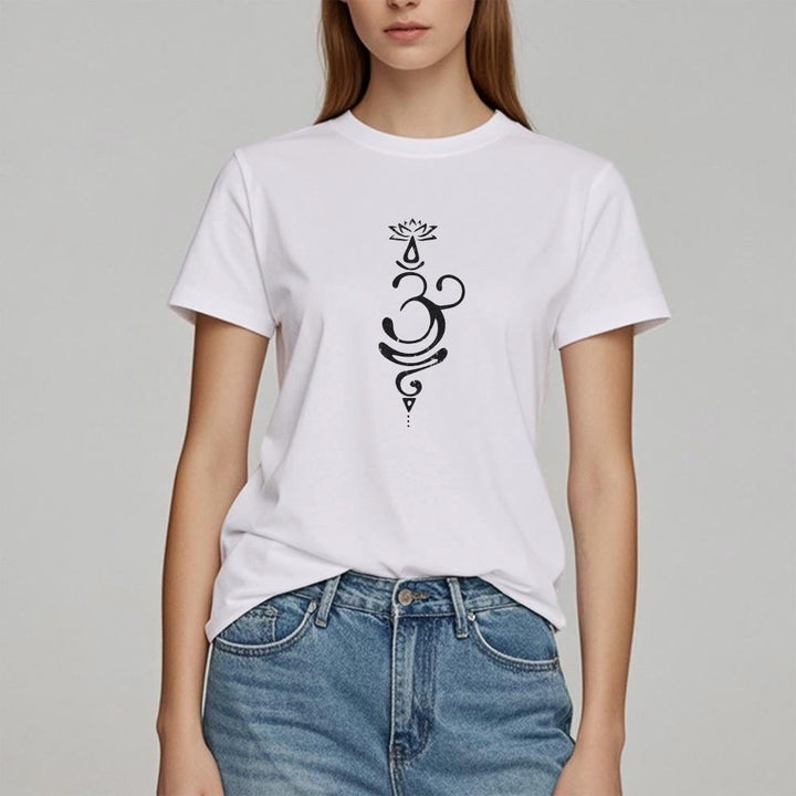 Olivenorma OM Lotus Chakra Symbol T-Shirt - image 5