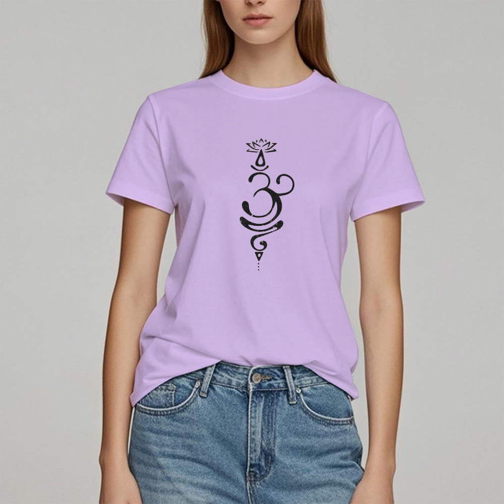 Olivenorma OM Lotus Chakra Symbol T-Shirt - image 15
