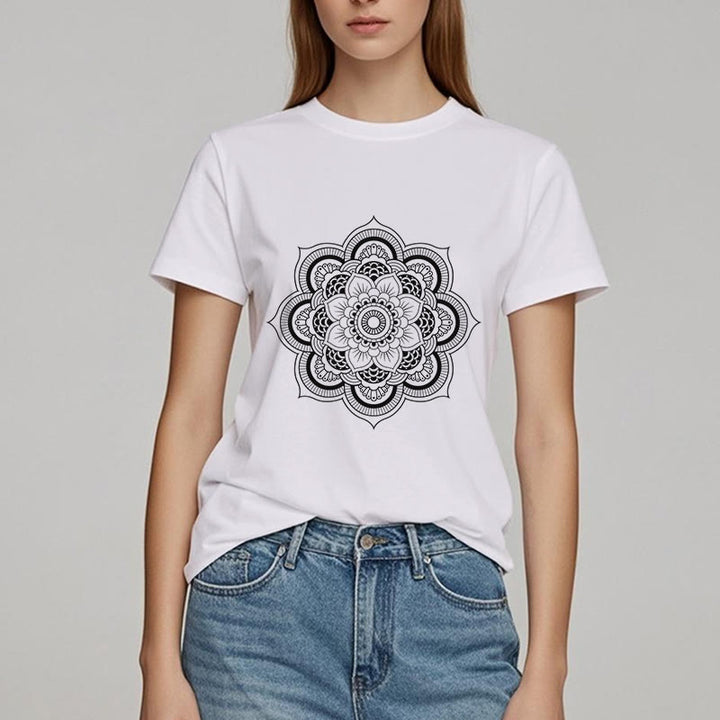 Olivenorma Mandala Lotus T-shirt - image 1
