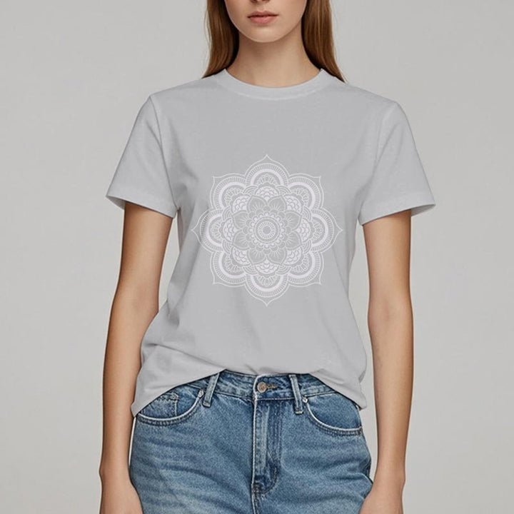 Olivenorma Mandala Lotus T-shirt - image 5