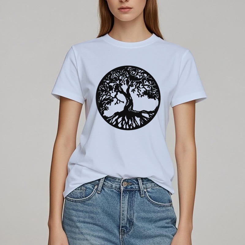 Olivenorma Circle Tree Of Life T-shirt - image 1