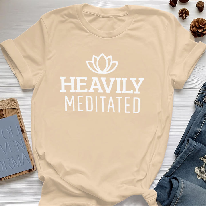 Olivenorma Heavily Meditated Lotus T-shirt - Yellow - 2XL - image 8