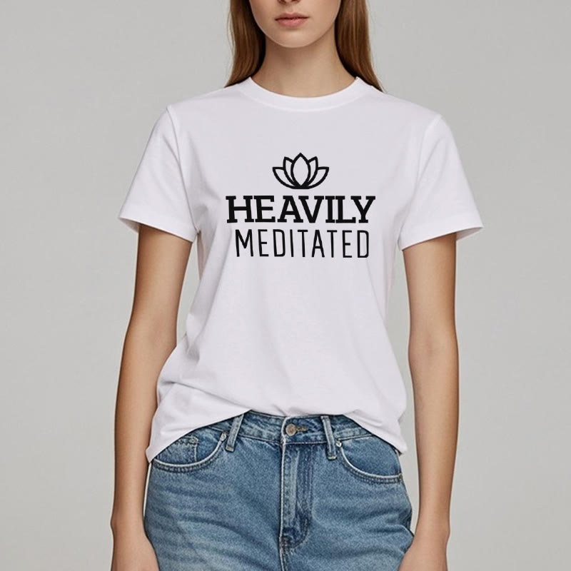 Olivenorma Heavily Meditated Lotus T-shirt - image 1