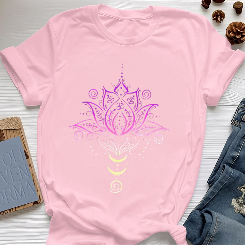 Olivenorma OM Lotus Flower T-Shirt - Pink - 2XL - image 13