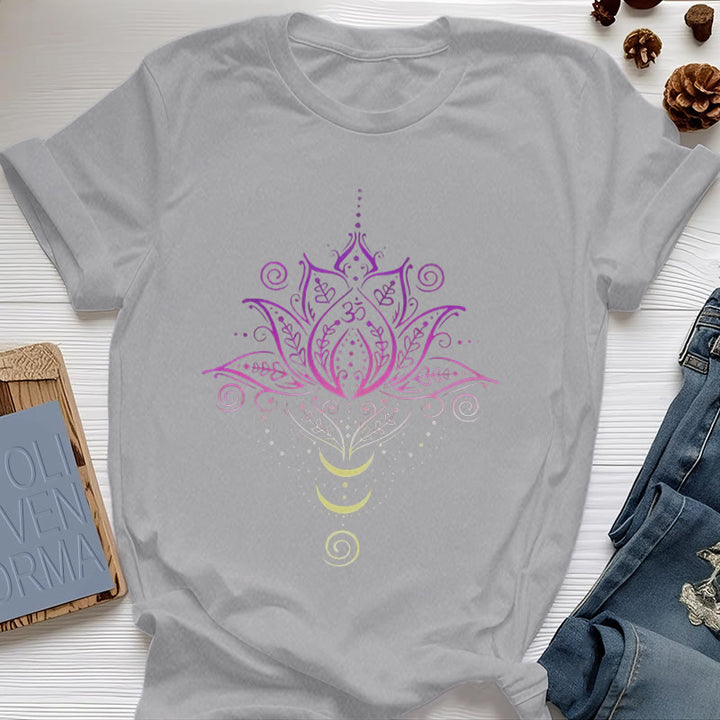 Olivenorma OM Lotus Flower T-Shirt - Gray - 2XL - image 7