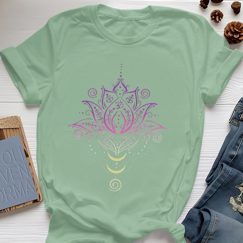 Olivenorma OM Lotus Flower T-Shirt - Light Green - 2XL - image 17