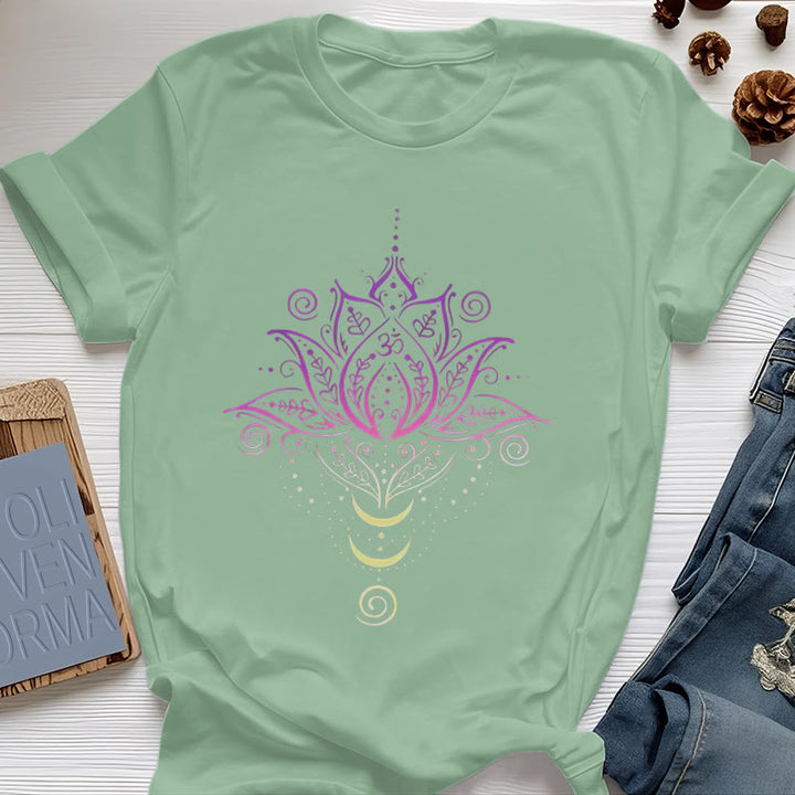 Olivenorma OM Lotus Flower T-Shirt - Light Green - 2XL - image 17