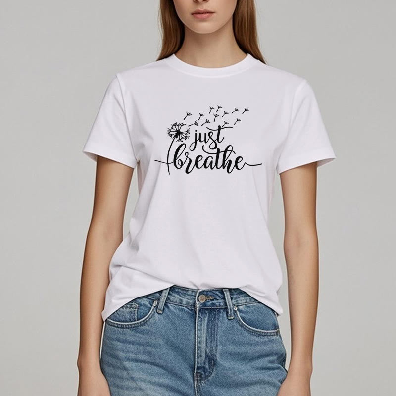 Olivenorma Just Breathe Dandelion T-shirt - image 1