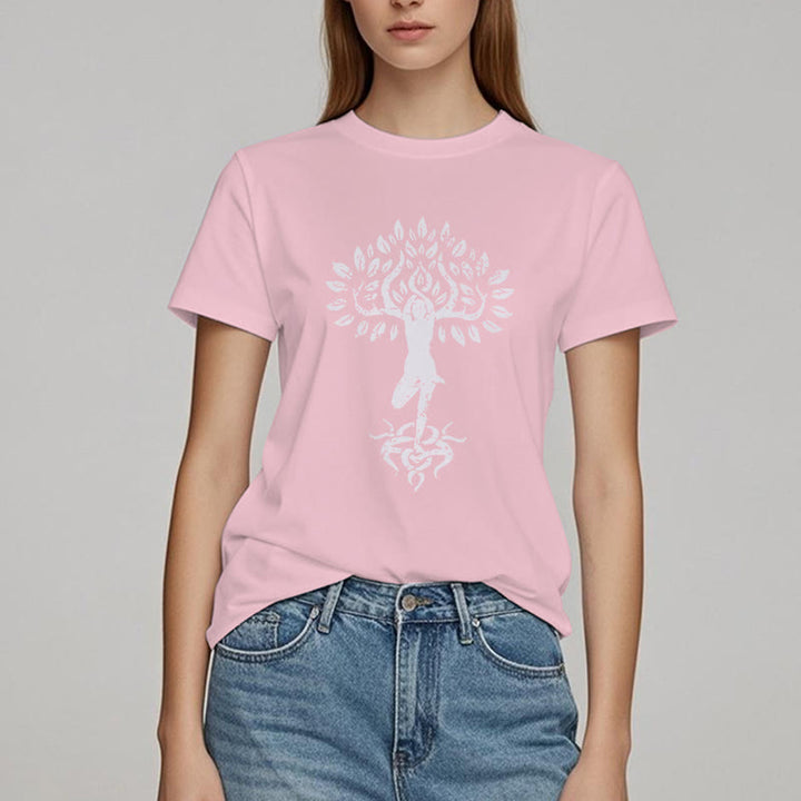 Olivenorma Flower Zen Tree T-Shirt - image 21