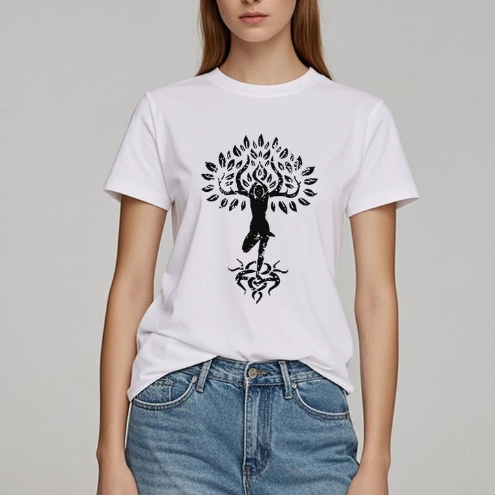 Olivenorma Flower Zen Tree T-Shirt - image 6