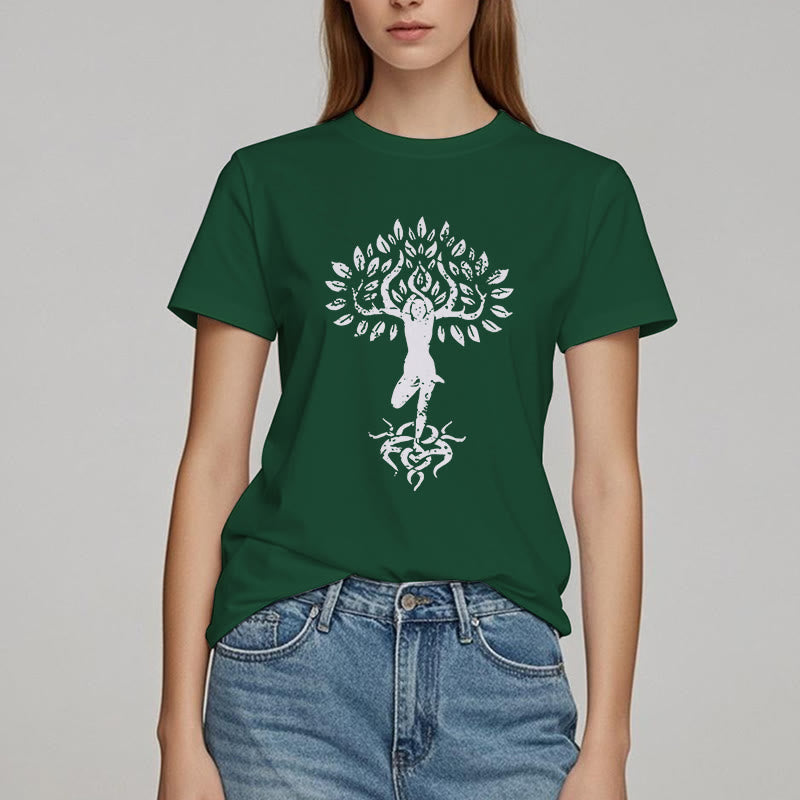 Olivenorma Flower Zen Tree T-Shirt - image 27