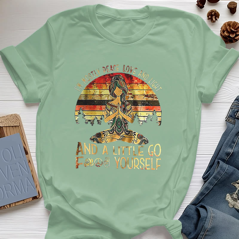 Olivenorma Mostly Peace T-Shirt - Light Green - 2XL - image 17