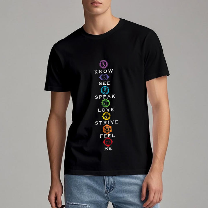 Olivenorma Chakra List Tantric Hinduism T-Shirt - image 1