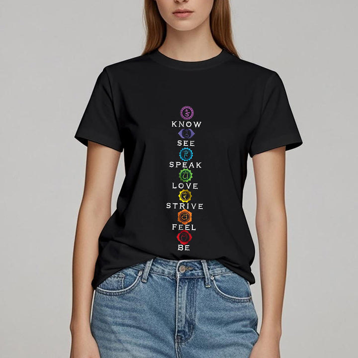 Olivenorma Chakra List Tantric Hinduism T-Shirt - image 3