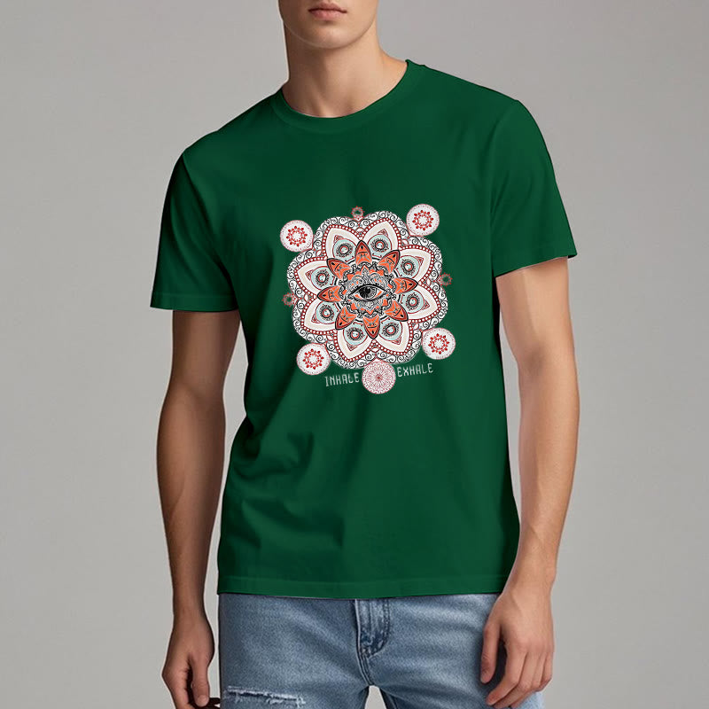 Olivenorma Meditation Evil Eye Slogan Design T-shirt - image 28