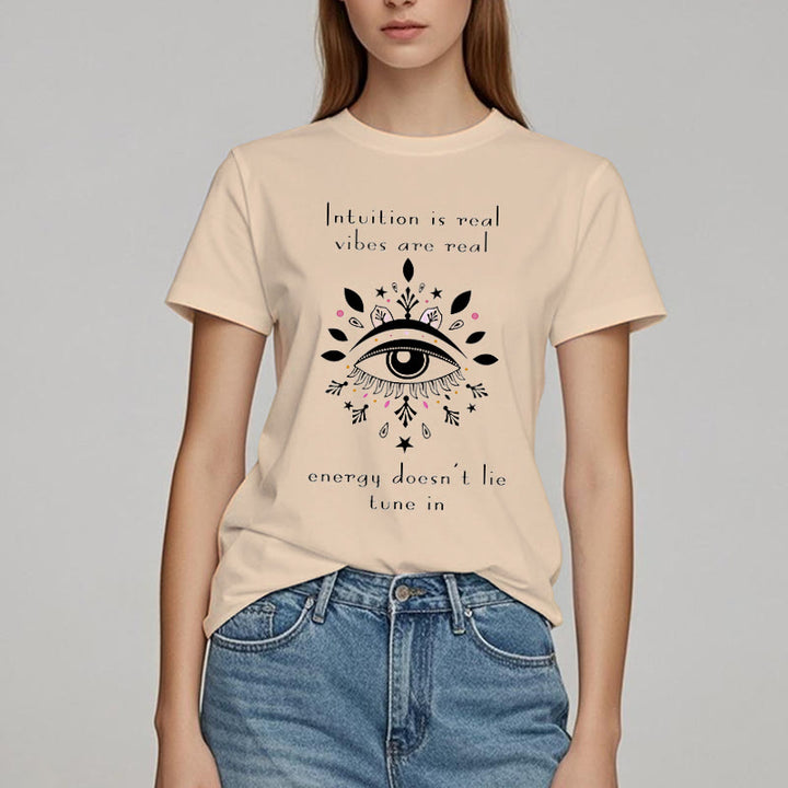 Olivenorma Intuition Evil Eye Design T-shirt - image 13