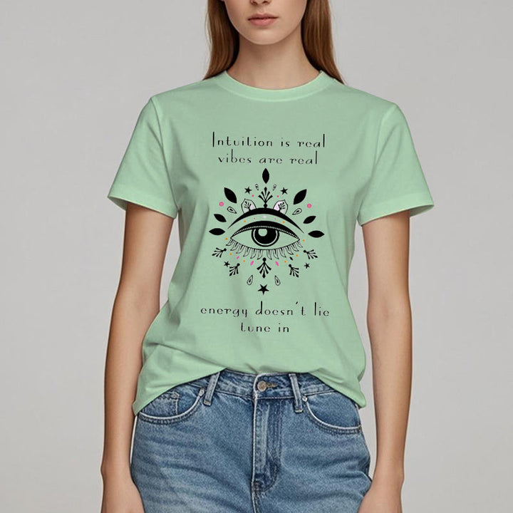 Olivenorma Intuition Evil Eye Design T-shirt - image 25