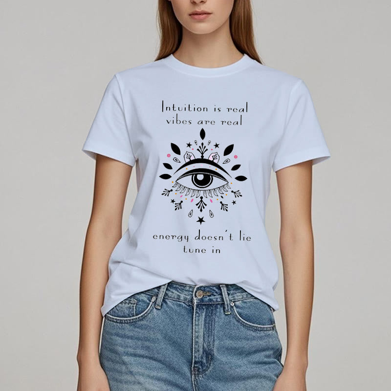 Olivenorma Intuition Evil Eye Design T-shirt - image 16