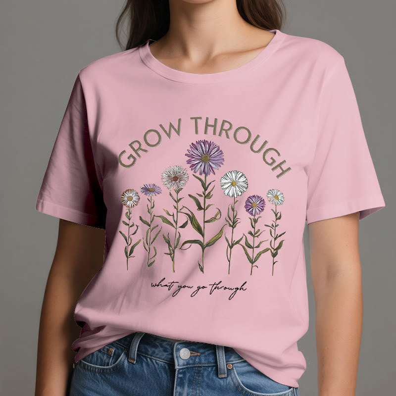Olivenorma Grow Through Floral Graphic T-Shirt - image 13